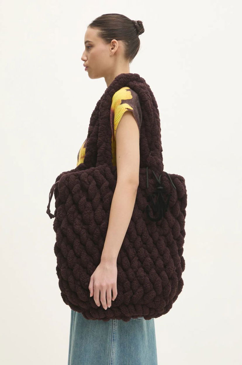 Kangaskassi JW Anderson JW Anderson XL Blanket Shopper Bag Ruskea | HB0654.YN0362.685