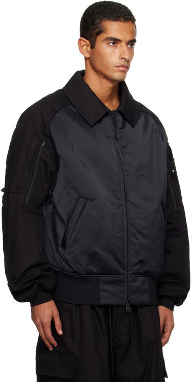 Bomber-takki Y-3 Y-3 UT Twill Bomber Jacket Musta | JY4554, 1