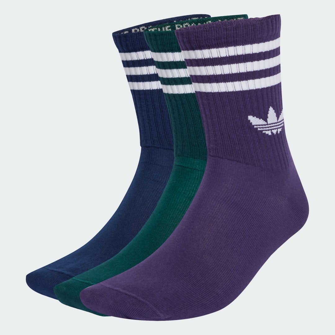 Sukat adidas Performance 3-Stripes Crew Socks - 3 Pairs Monivärinen | JZ4943, 0