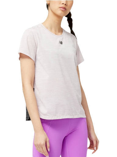 T-paita New Balance Impact Run Luminous Tee Valkoinen | wt31251-sir
