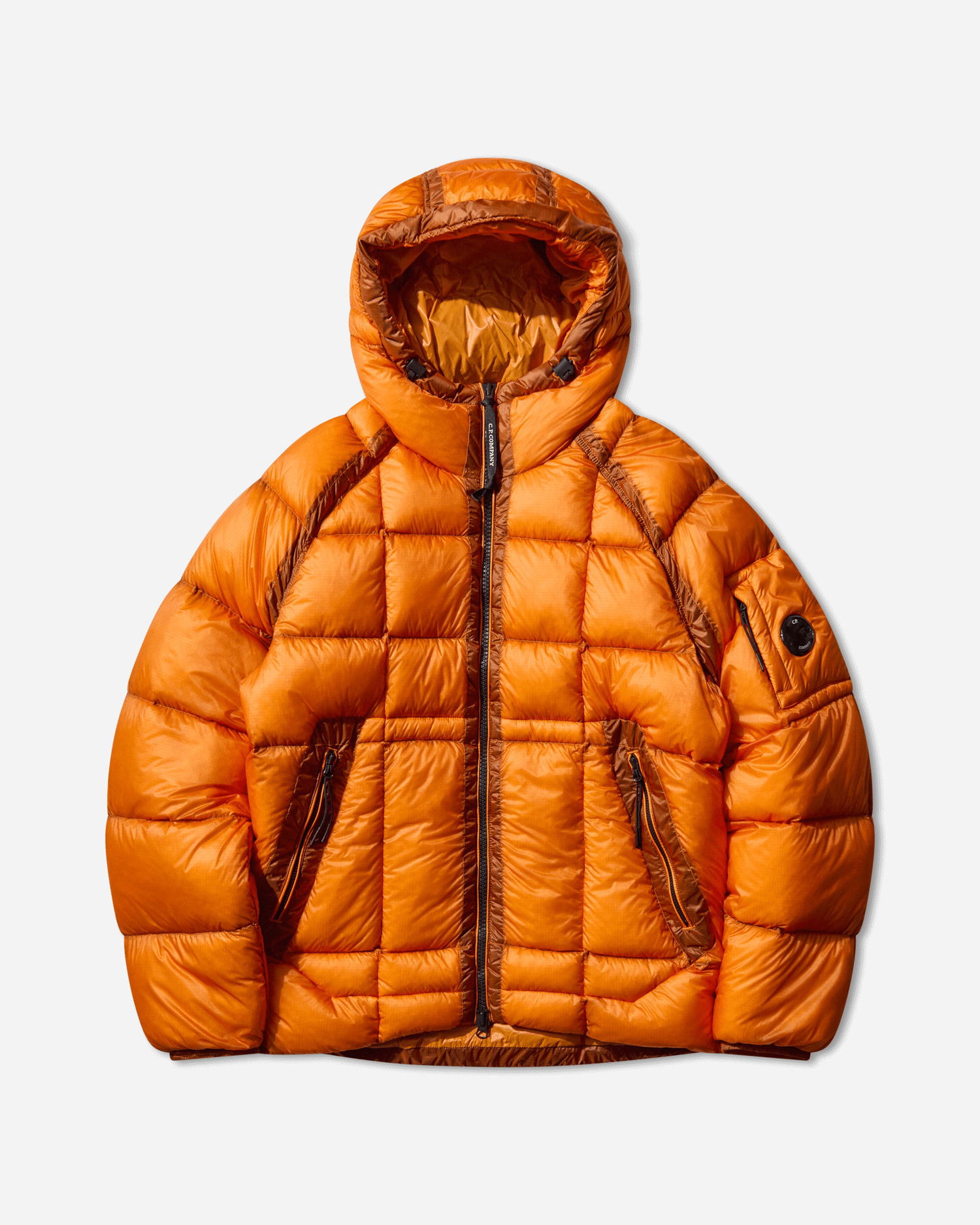 Puffer takki C.P. Company D.D. Shell Hooded Medium Down Jacket Oranssi | 19CMOW702A-110416A 434, 1