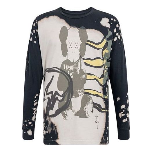 T-paita Cactus Jack by Travis Scott Travis Scott Cactus Jack x Kaws For Fragment Long Sleeve T-Shirt Musta | CJFN-SS13, 0