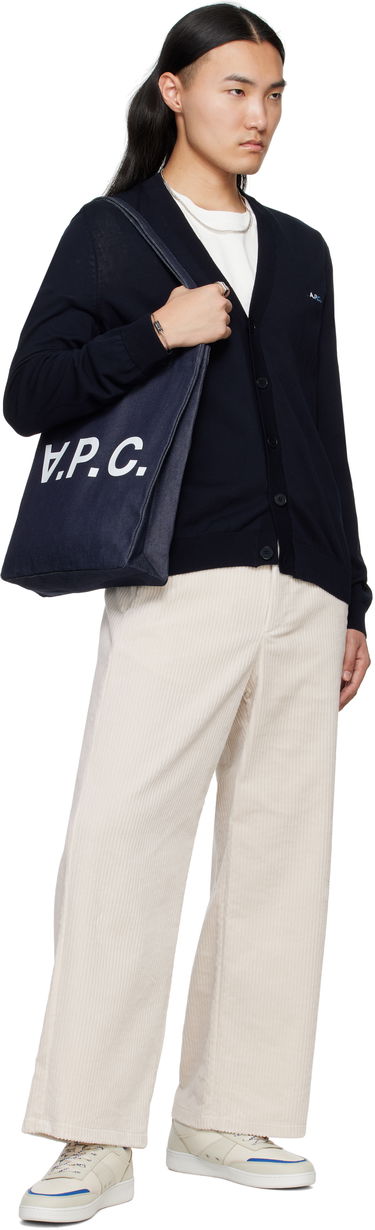 Housut A.P.C. A.P.C. River Corduroy Wide-Leg Pants Beige | COHDW-H08470, 3
