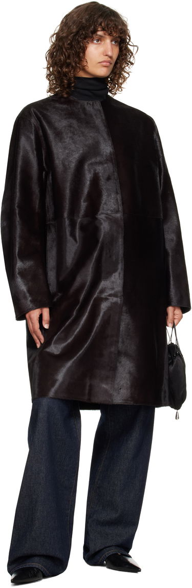 Takit Loulou de Saison Loulou de Saison Miller Pony Effect Leather Coat Musta | MILLER, 3