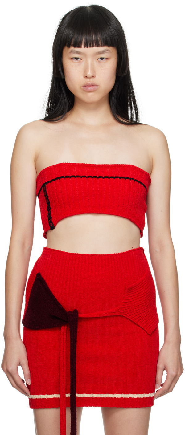 Hame Ottolinger Ottolinger Patch Tube Top Punainen | 708101