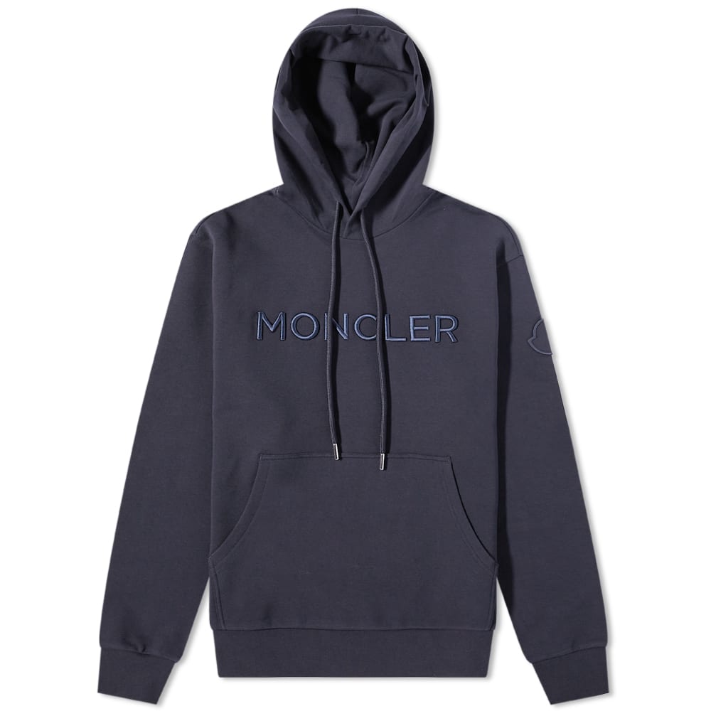 Huppari Moncler Logo Drawstring Popover Hoody Tummansininen | 8G000-24-899WI-778, 0