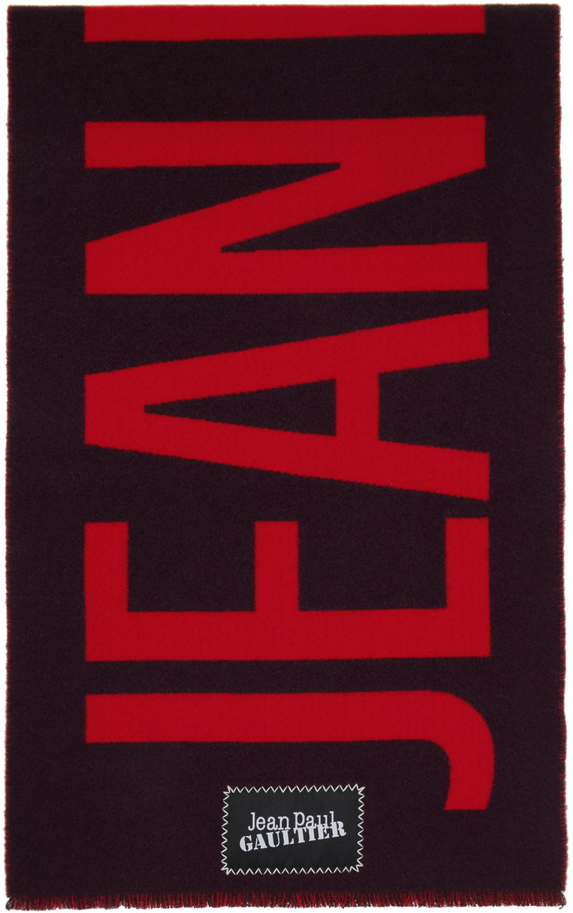 Huivi Jean Paul Gaultier 'The ' Scarf Musta | 24/30-U-EC035P-C549-2830