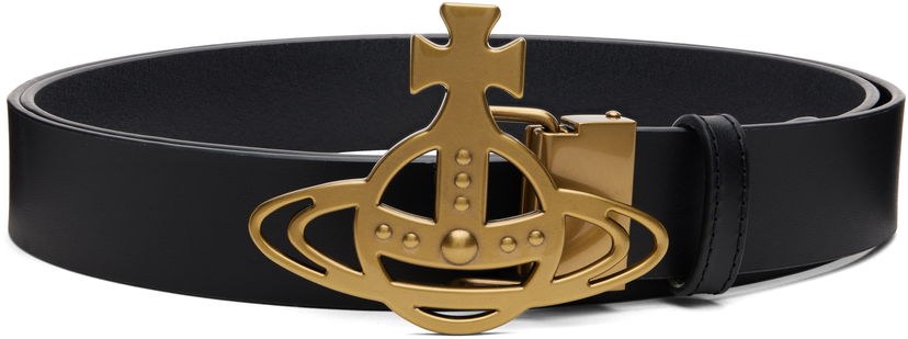 Vyöt Vivienne Westwood Vivienne Westwood Orb Buckle Belt Musta | 82010072U-L00CH-