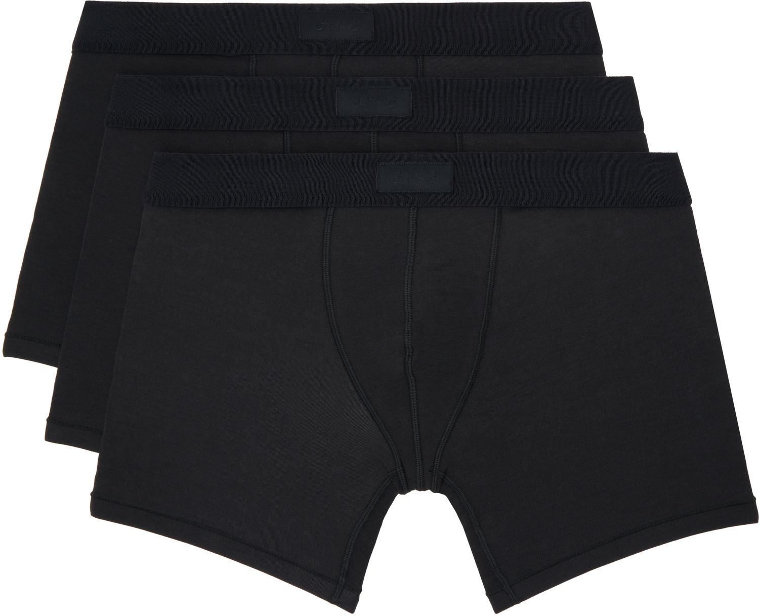 Nyrkkeilijät SKIMS Three-Pack Cotton Boxer Briefs Musta | BO-BBR-5635M, 0