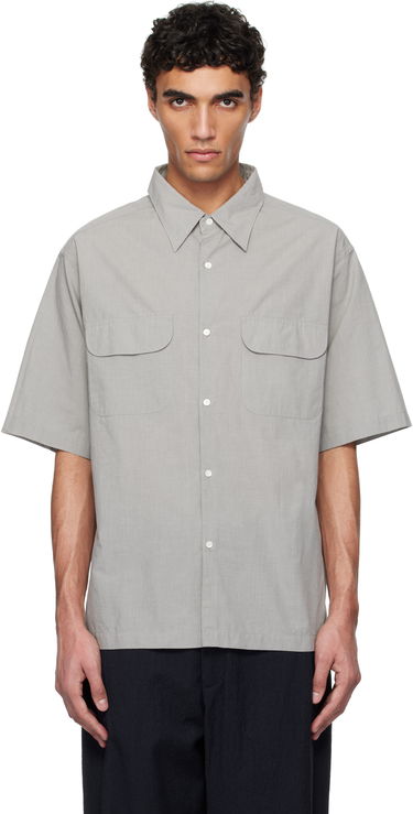 Paita NANAMICA nanamica Regular Collar End on End Short Sleeve Shirt Harmaa | S25SG075U, 0