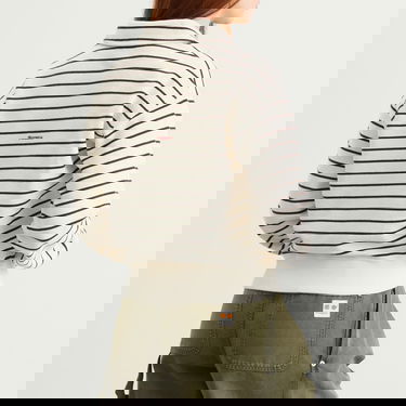 Huppari JW Anderson JW Anderson Striped Polo Sweatshirt, Size Large Valkoinen | JW0243-PG1857-036, 3