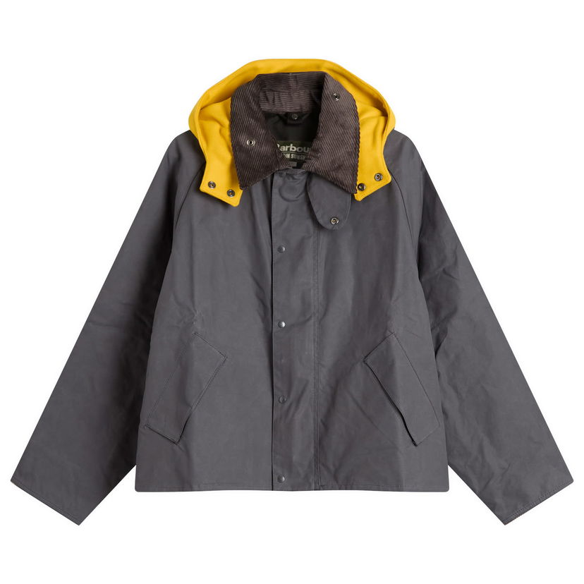 Takki Barbour Kaptain Sunshine Short Cruiser Jacket Harmaa | MCA1070GY71
