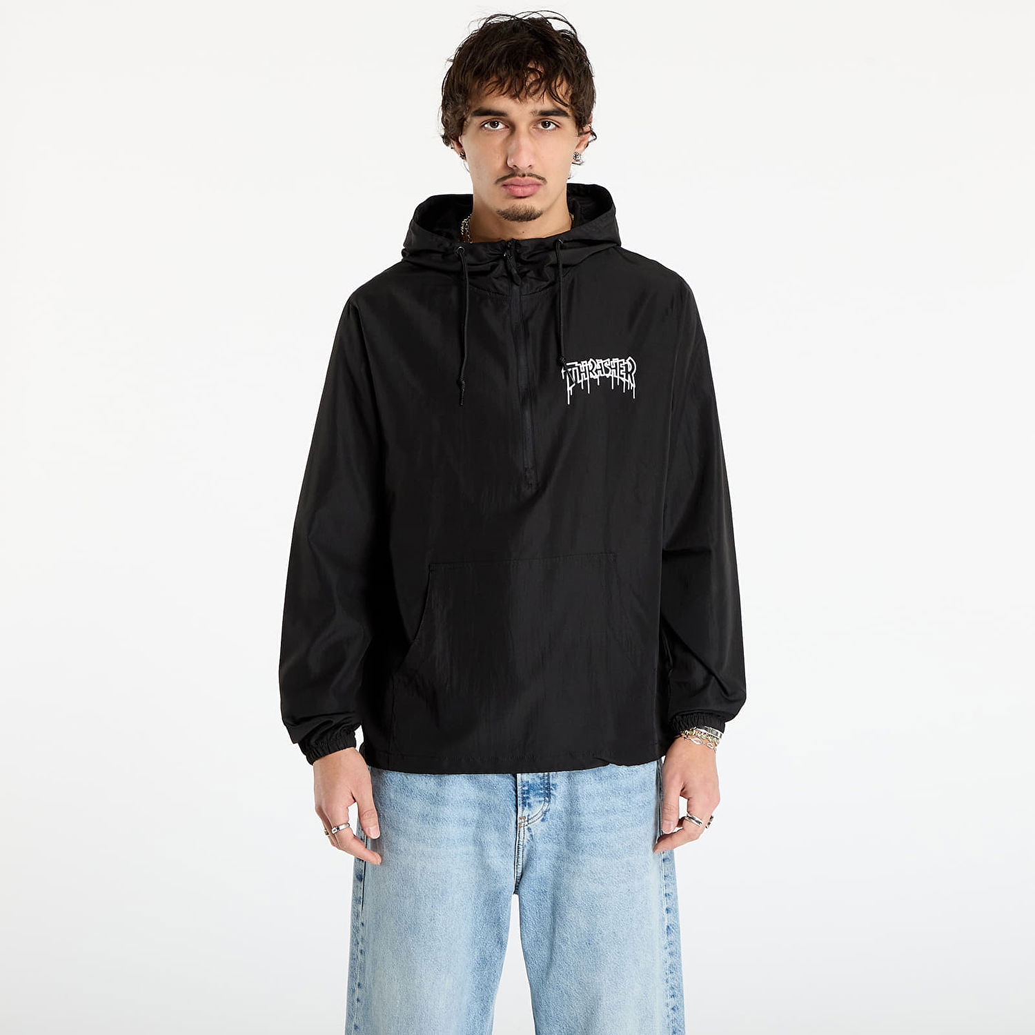 Tuulitakki Thrasher One-liner Anorak Jacket Musta | 145781, 0