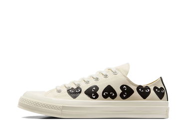 Tennarit ja kengät Converse Comme des Garçons PLAY x Chuck 70 Low Valkoinen | A08150C, 1
