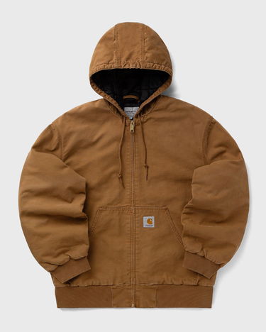 Takki Carhartt WIP OG Active Hooded Canvas Full Zip Jacket Ruskea | I035891-HZ.4O, 1