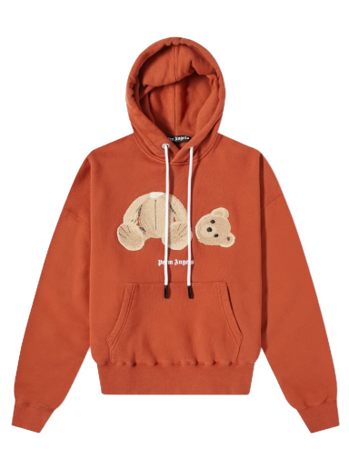 Villapaita Palm Angels Kill The Bear Popover Hoody Red/Brown Burgundia | PMBB058F21FLE0072760