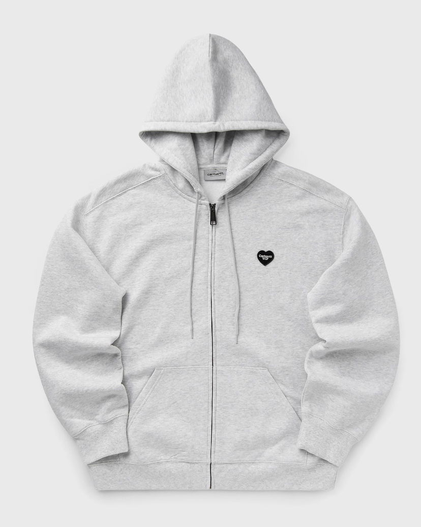 Huppari Carhartt WIP Heart II Hartt Zip-Up Hoodie Harmaa | I035176-482.XX