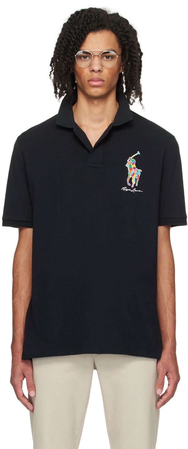 Poolopaita Polo by Ralph Lauren Classic Big Pony Polo Tee Musta | 710926413003