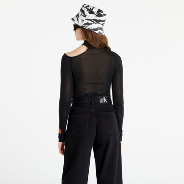 T-paita HERON PRESTON Cut Shoulder Mockneck Ctnmb Musta | HWAB023S22JER0011001, 3