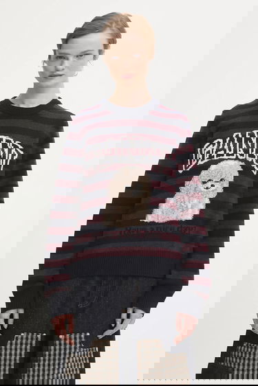 Villapaita GANNI Graphic Wool Mix Poodle Stripe Sweater Monivärinen | K2567, 0
