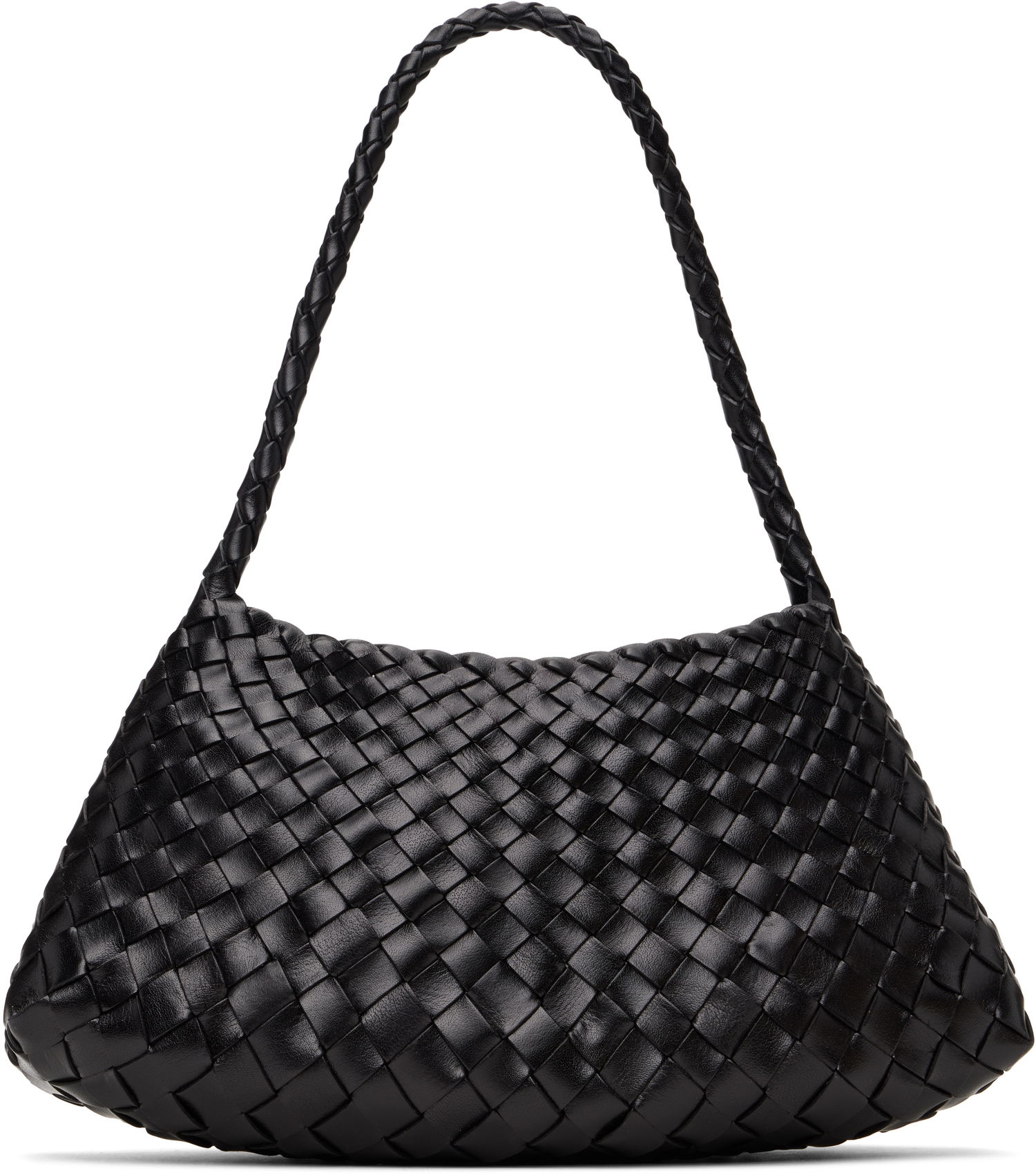 Käsilaukku Dragon Diffusion Dragon Diffusion Rosanna Woven Leather Shoulder Bag Musta | 8943, 0