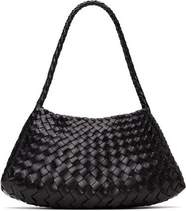 Käsilaukku Dragon Diffusion Dragon Diffusion Rosanna Woven Leather Shoulder Bag Musta | 8943, 0