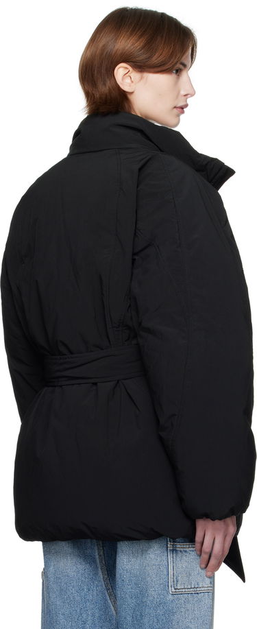 Puffer takki Alexander Wang Alexander Wang Dome Logo Patch Down Jacket Musta | 1WC1253280, 2