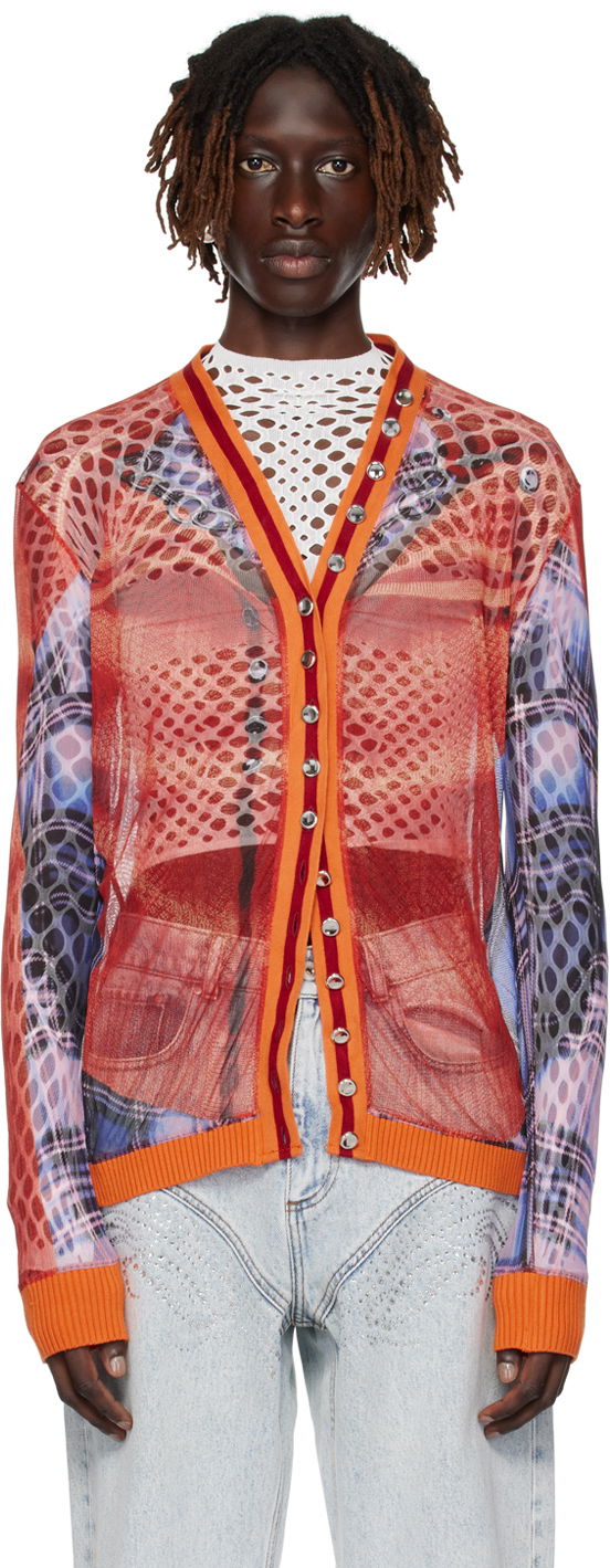 Villapaita Y/PROJECT Cardigan Oranssi | YPJPGWCARDIGAN1-S24