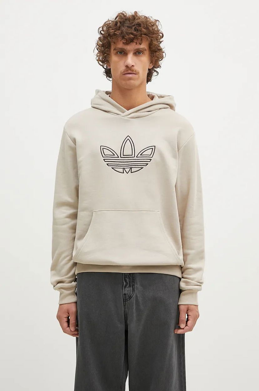 Huppari adidas Originals Hoodie With Print Beige | JJ1505