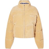 Puffer takki Palm Angels Corduroy Cropped Down Jacket Beige | PWED018F23FAB0026101, 1