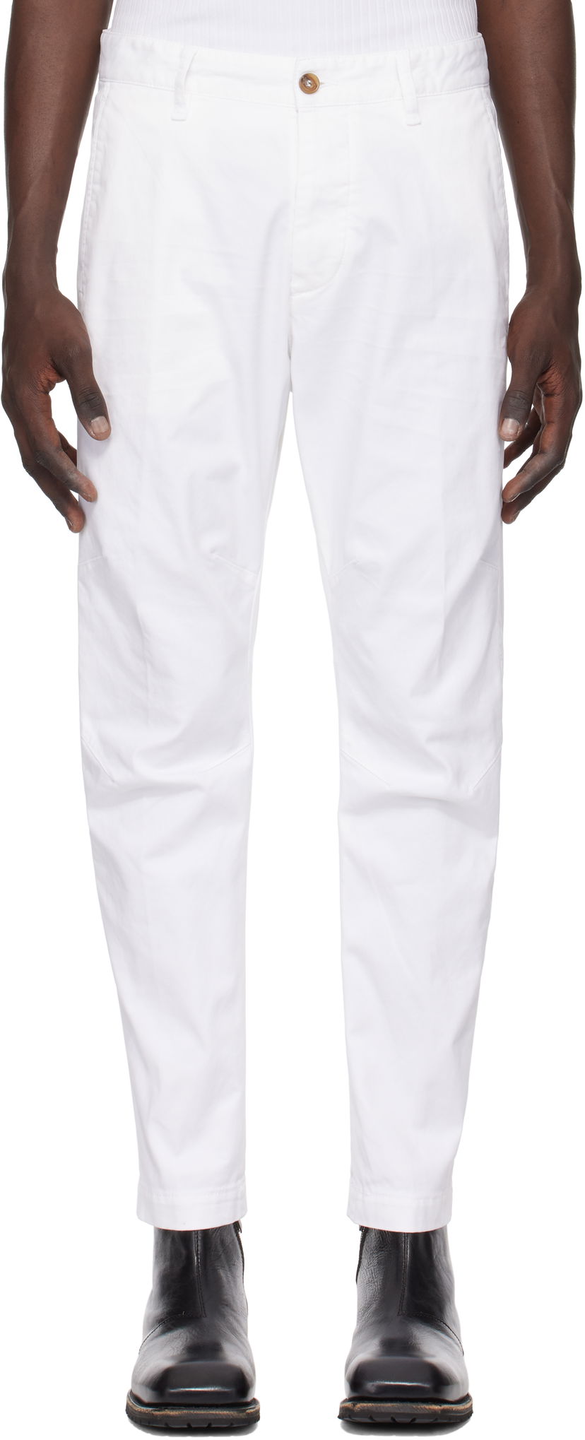 Housut DSQUARED2 Dsquared2 Chino Trousers Valkoinen | S74KB0819_S39021
