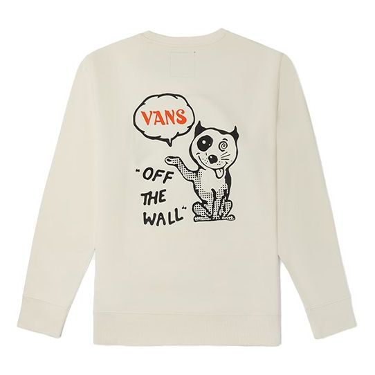 Villapaita Vans Vans Off The Wall Crewneck Sweatshirt Beige | VN0A5H76FS8