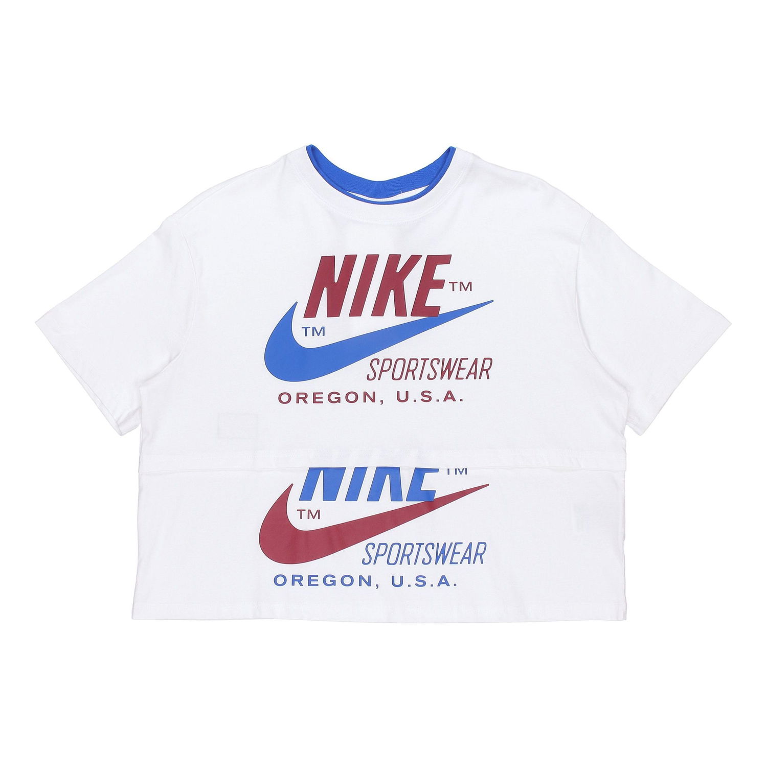 Crop top Nike Sportswear Icon Clash Logo White Crop Top Valkoinen | DB3849-100, 0