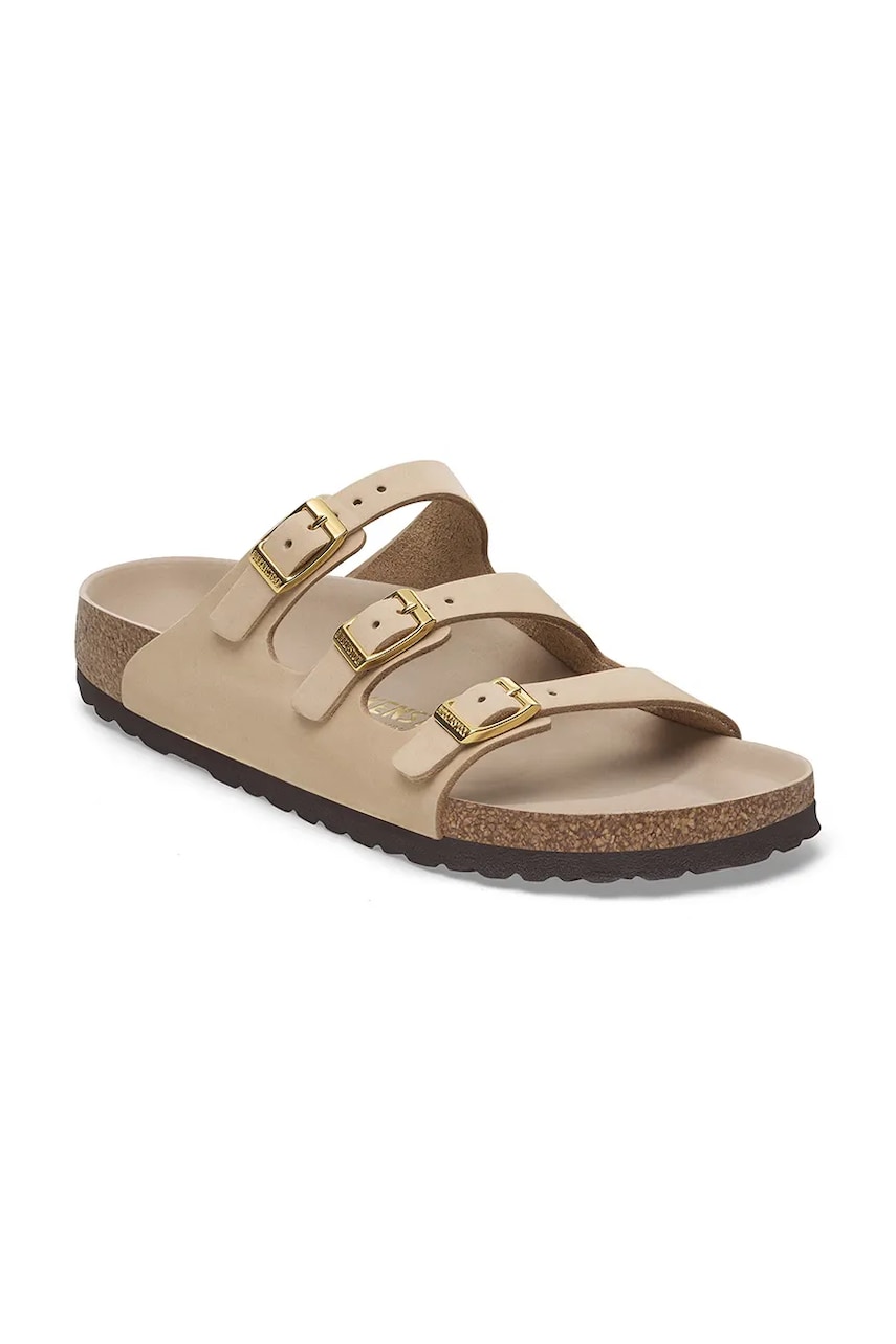 Tennarit ja kengät Birkenstock Birkenstock Florida HEX Nubuck Slides Beige | 1029480, 1