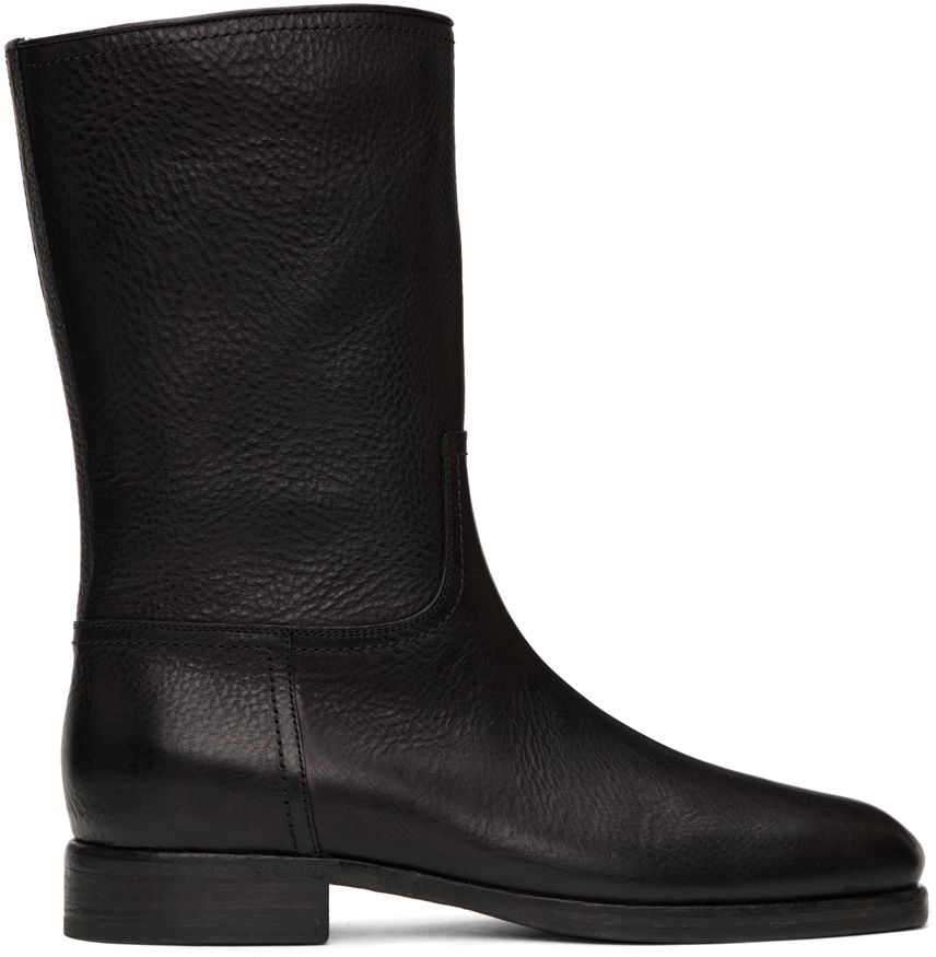 Vaatteet The Row The Row Ranger Leather Boots Musta | F1309-L74, 0