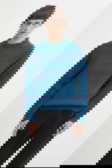 Villapaita Barbour Barbour x Paul Smith Saddle Striped Wool Crewneck Sweater Monivärinen | MKN1696BU91, 0