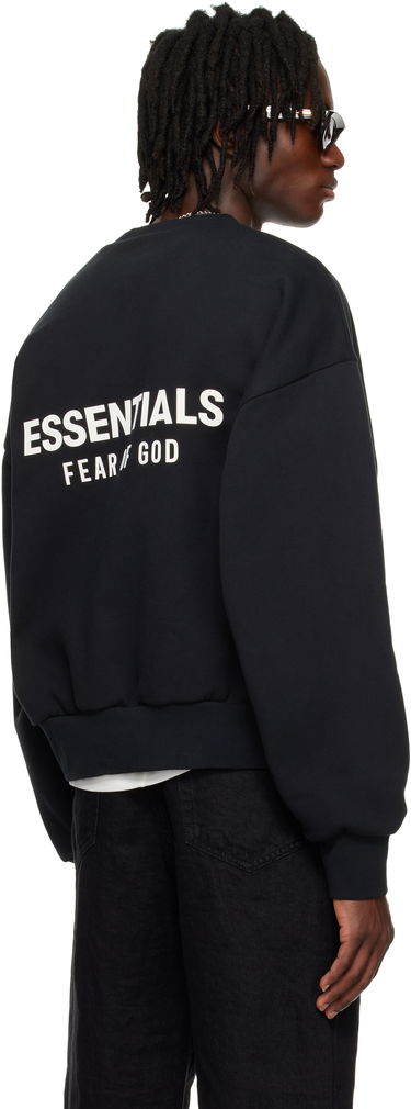 Huppari Fear of God Fear of God ESSENTIALS Classic Crewneck Sweatshirt Musta | 192AS252040F, 2
