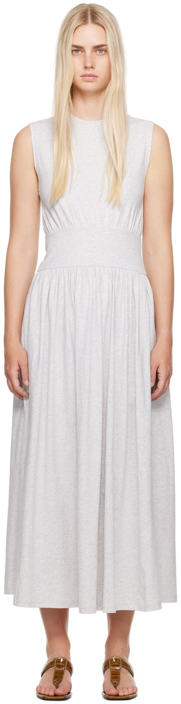 Mekko TOTEME Totême Tee Midi Dress Harmaa | 242-WRD1783-FB0245