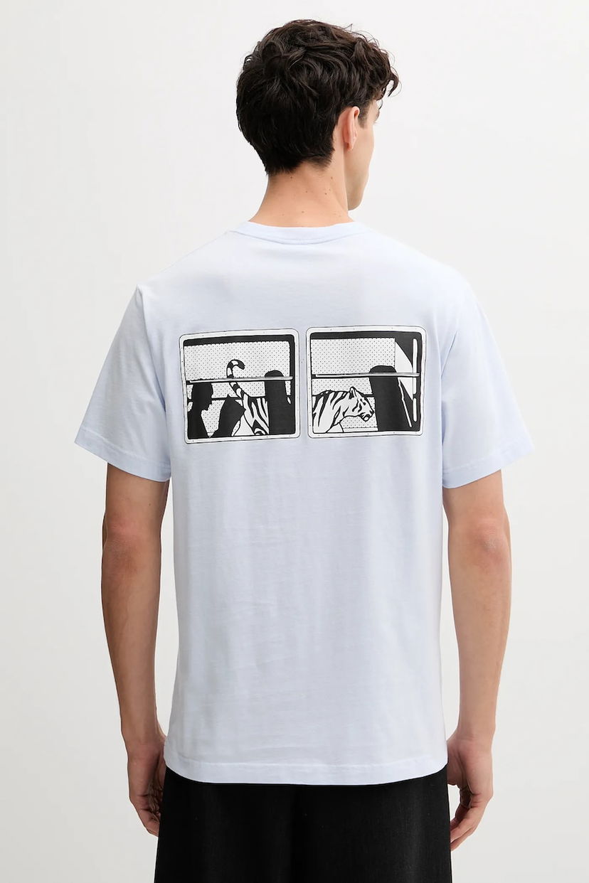 T-paita KENZO Kenzo Printed T-Shirt Sininen | FF65TS2564SG