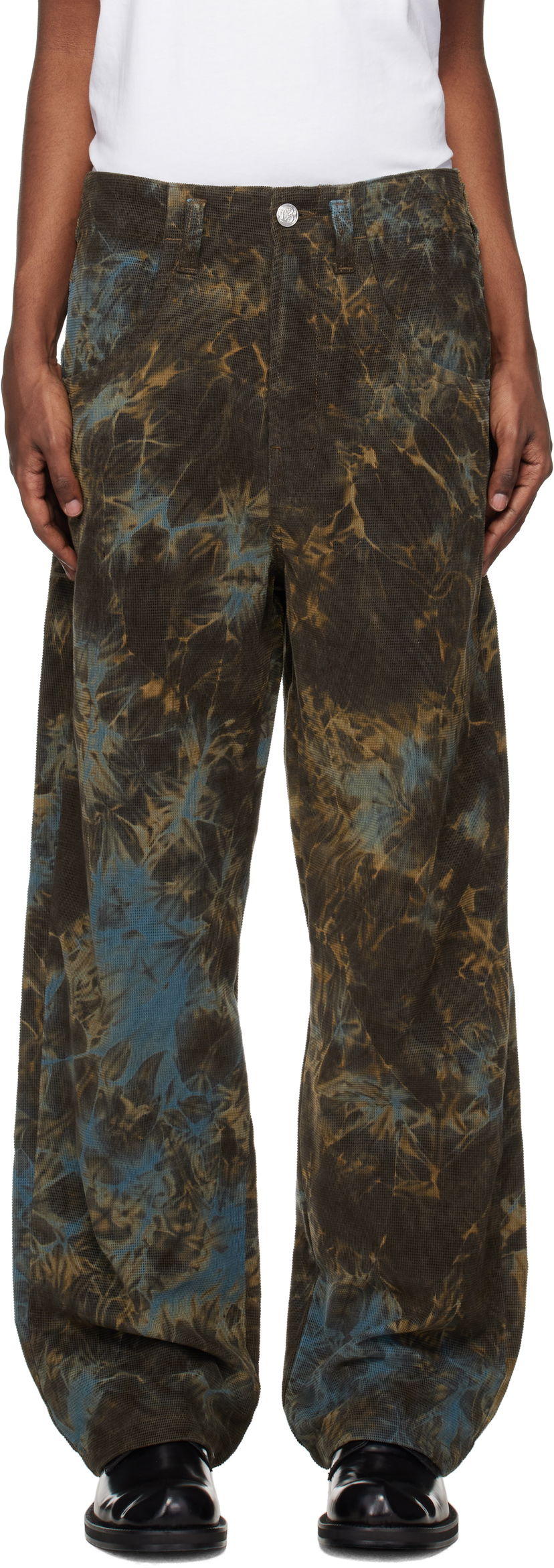 Housut Bluemarble BLUEMARBLE Nebula Tie-Dye Corduroy Trousers Monivärinen | PA41 CD02B24 GRE