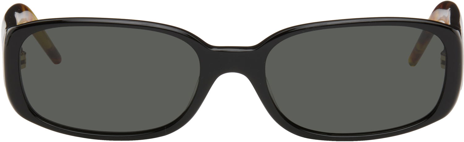 Aurinkolasit Casablanca Slim Square-Frame Tortoiseshell Temples Musta | EW-078-01, 0