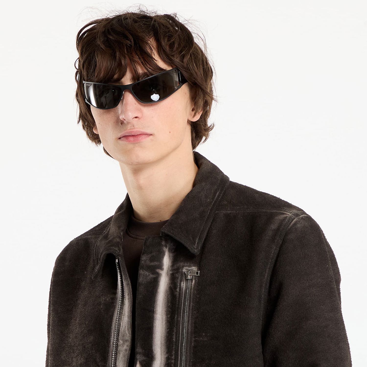 Takki Rick Owens Rick Owens DRKSHDW Concealed Zipfront Jacket Ruskea | DU02E7775 BMO 78, 1