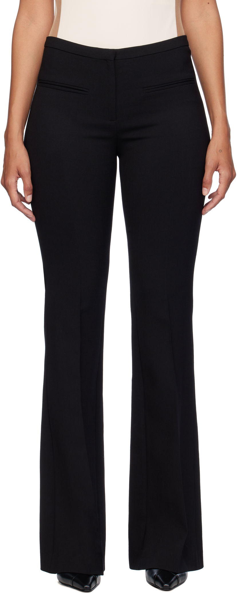 Housut Courrèges Courrèges Heritage Stretch Wool Trousers Musta | 324CPA220WO0113