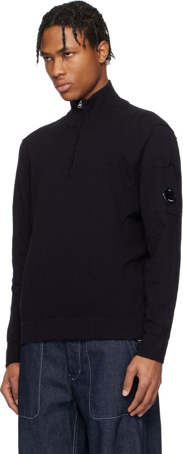 Villapaita C.P. Company C.P. Company Half Zip Knit Sweater Musta | 18CMKN304A-110373A, 3