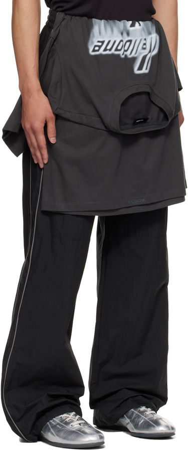 Housut We11done We11done Layered Track Pants Musta | WD-PT2-25-250-U-BK, 1