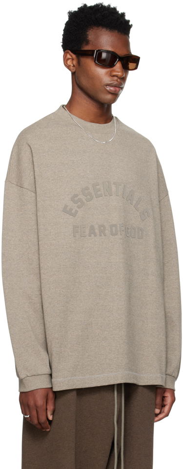T-paita Fear of God Core Collection Heavy L/S Tee Heather Grey Harmaa | 125SU242011F, 1