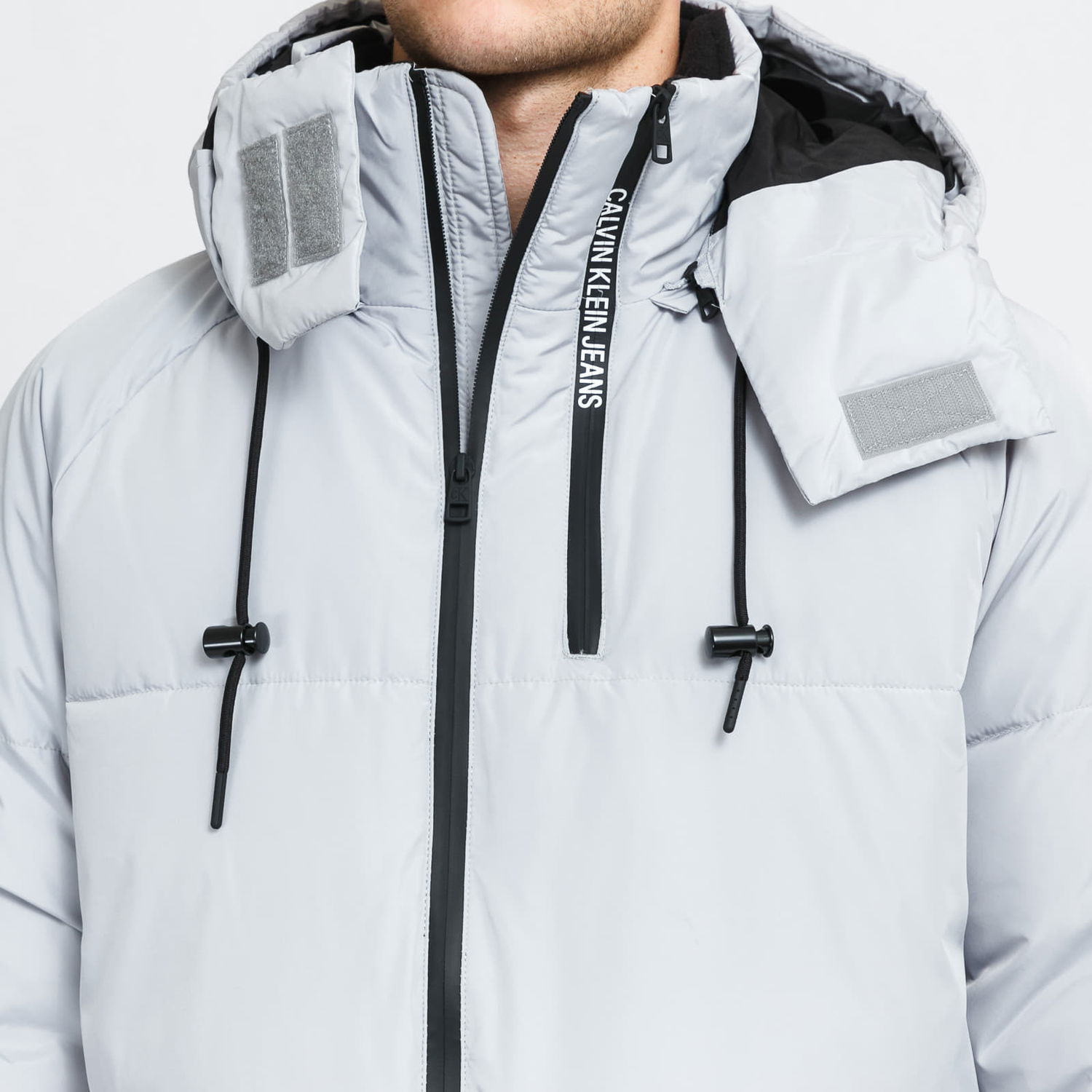 Puffer takki CALVIN KLEIN Oversized Puffer Jacket Harmaa | J30J318679 PS8, 1