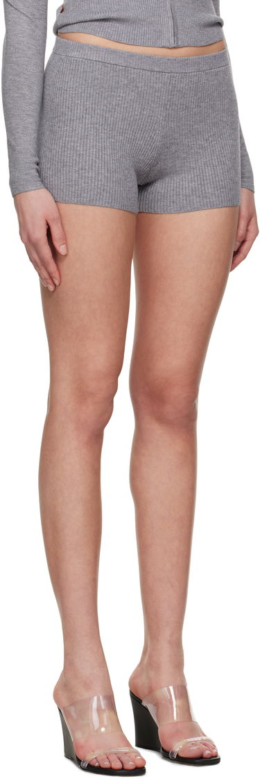 Shortsit Miaou Miaou Knit Booty Shorts Harmaa | 3002SK1MIN, 1