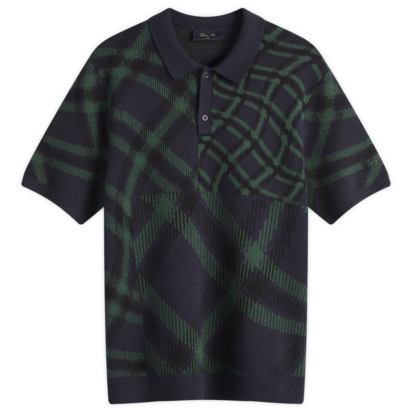 Poolopaita Dime Dime Antique Knit Polo Tummansininen | DIMESP258NVY