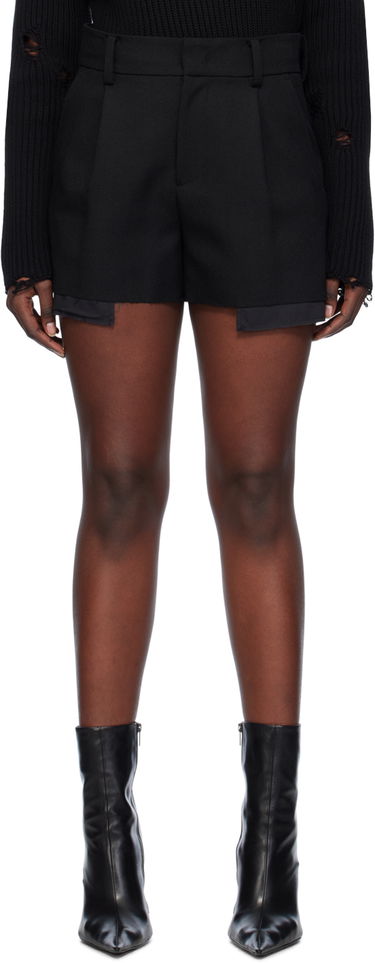 Shortsit We11done We11done Layered Shorts Musta | WD-PT0-24-201-M-BK, 0